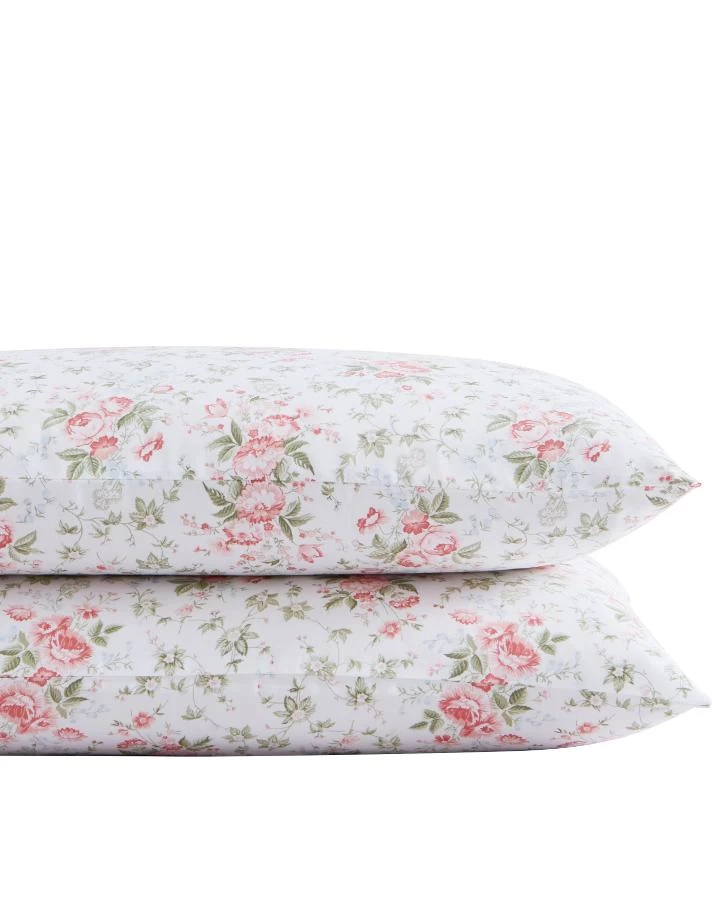 Lilian Coral Standard Pillowcase Pair