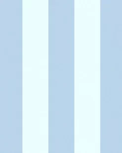 Lille Matte Blue Sky Stripe Wallpaper