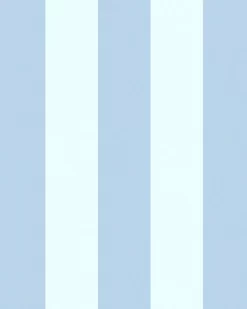 Lille Matte Blue Sky Stripe Wallpaper Sample