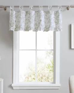 Lindy Green Tab Top Valance