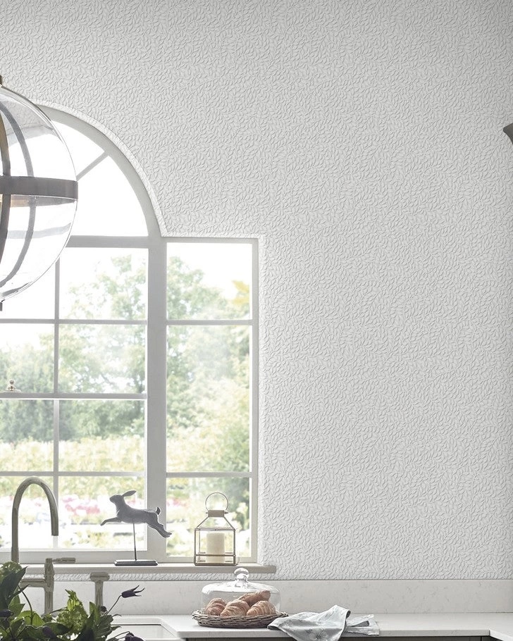 Little Vines Paintable White Wallpaper - Image 4
