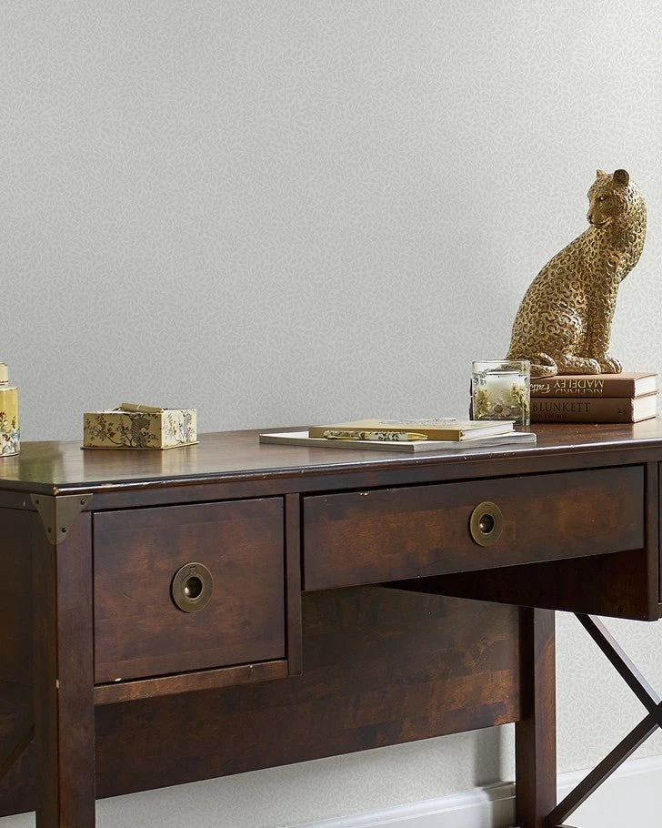 Little Vines Paintable White Wallpaper - Image 5