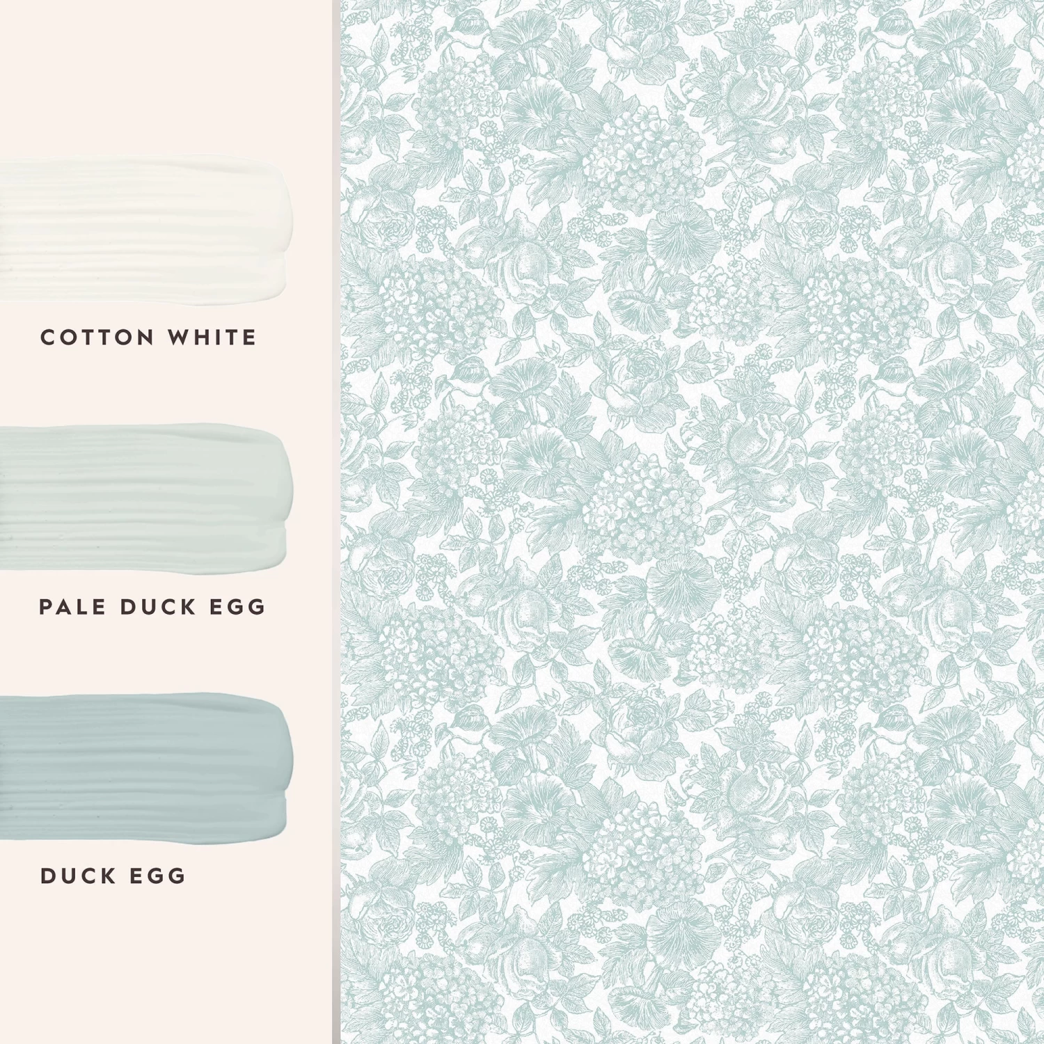 Louise Duck Egg Blue Wallpaper Sample - Image 5