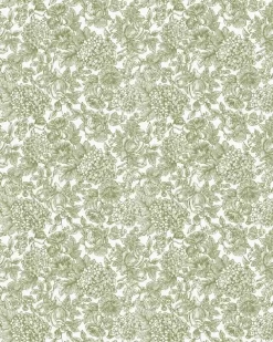 Louise Moss Green Wallpaper Sample