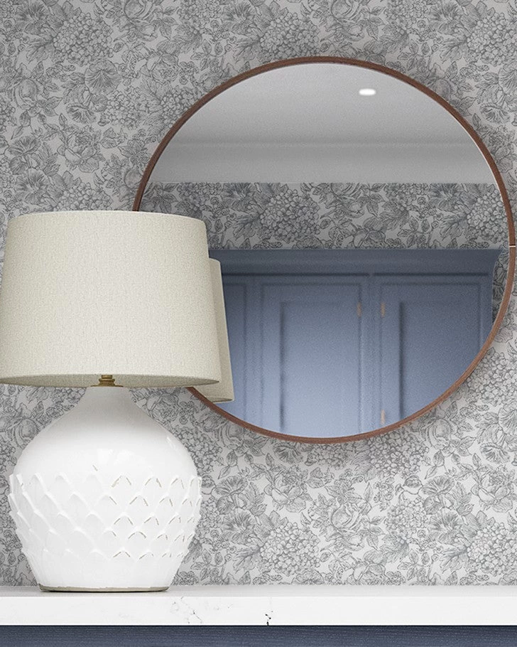 Louise Slate Grey Wallpaper - Image 4