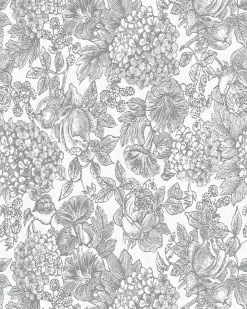 Louise Slate Grey Wallpaper