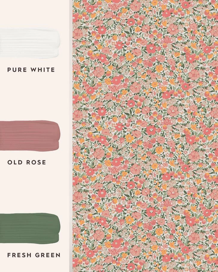 Loveston Coral Pink Wallpaper - Image 5