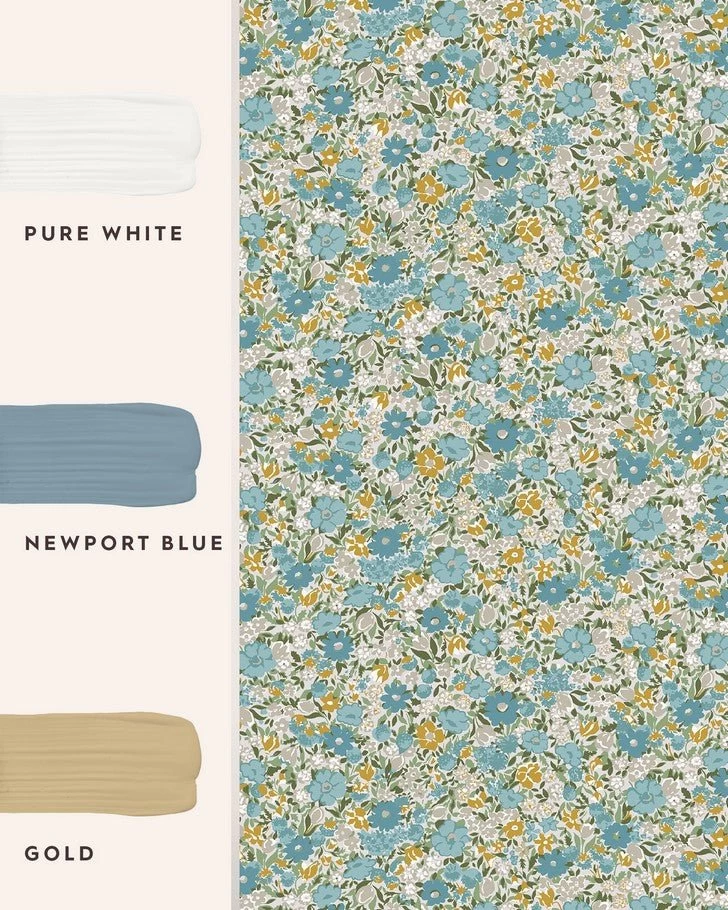 Loveston Newport Blue Wallpaper - Image 5