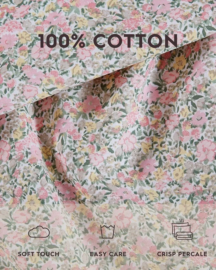 Loveston Pink Cotton Percale Standard Pillowcase Pair - Image 7