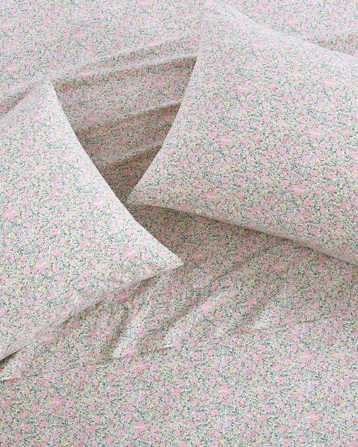 Loveston Pink Cotton Percale Standard Pillowcase Pair - Image 3