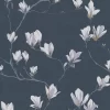 Magnolia Grove Dusky Seaspray Wallpaper