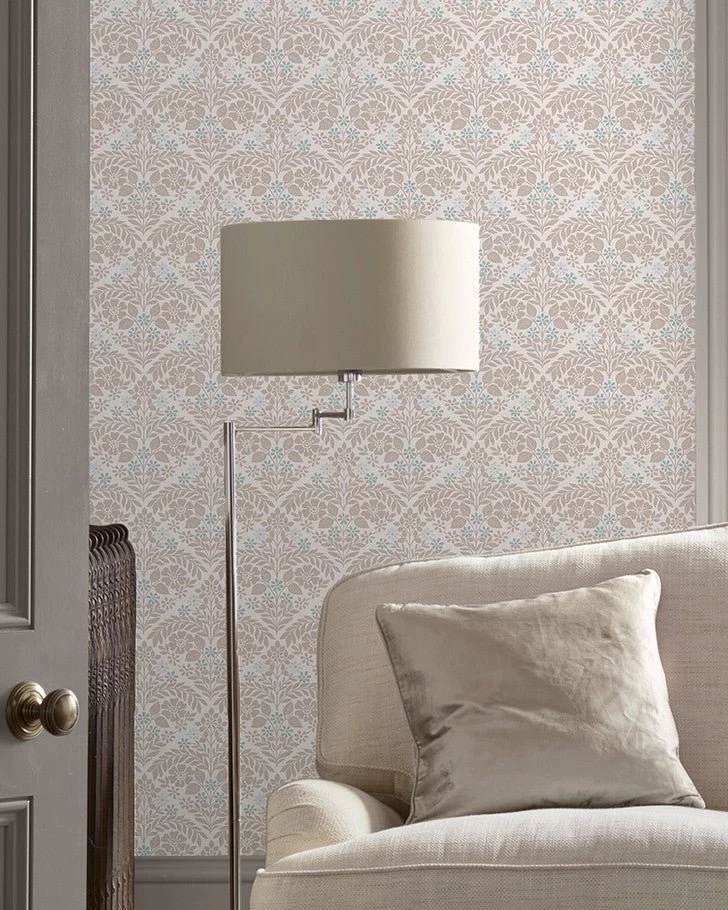 Margam Dove Grey Wallpaper Sample - Image 2