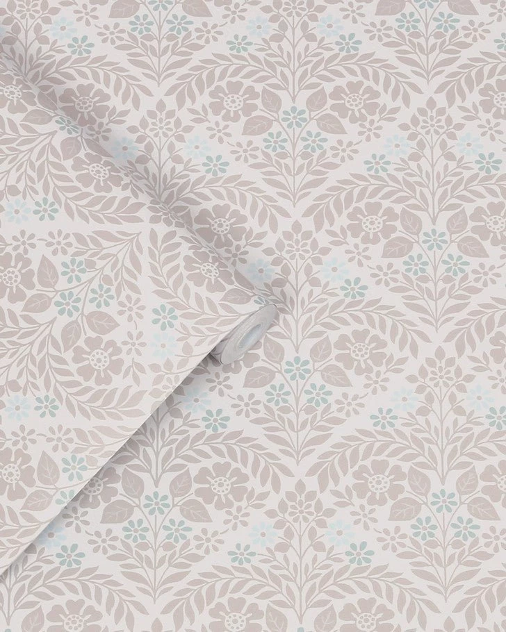 Margam Dove Grey Wallpaper Sample - Image 3