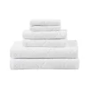 Maude Jacquard White 6 Piece Towel Set