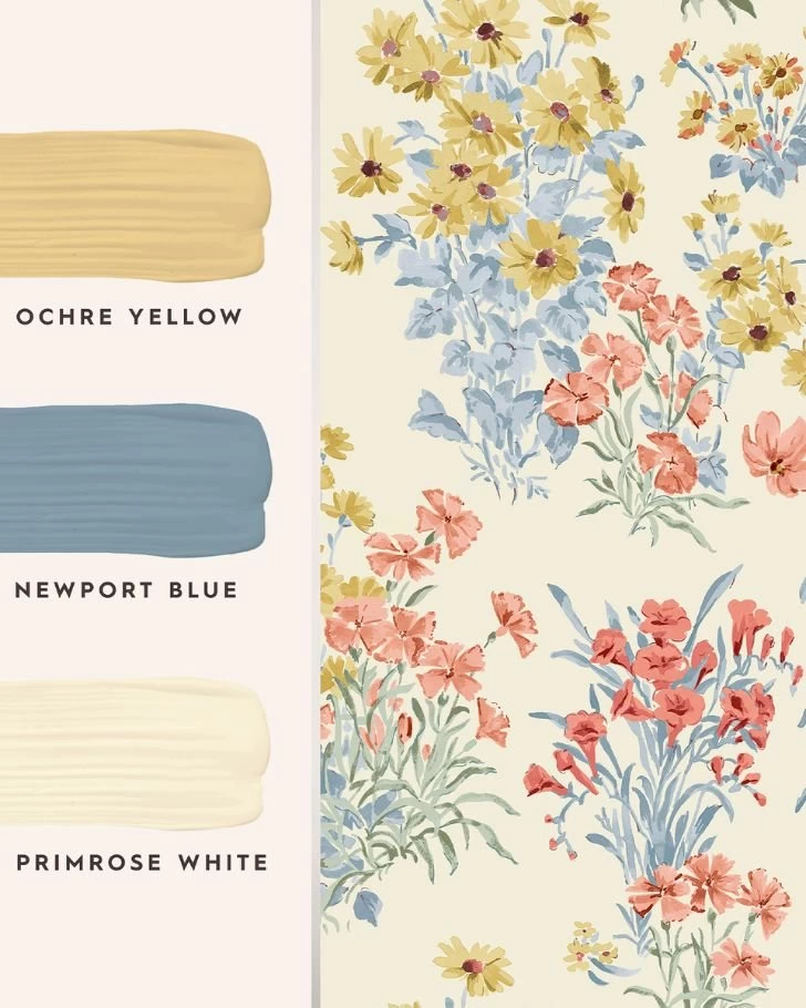 Megan Ochre Yellow Wallpaper - Image 3