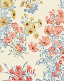 Megan Ochre Yellow Wallpaper Sample