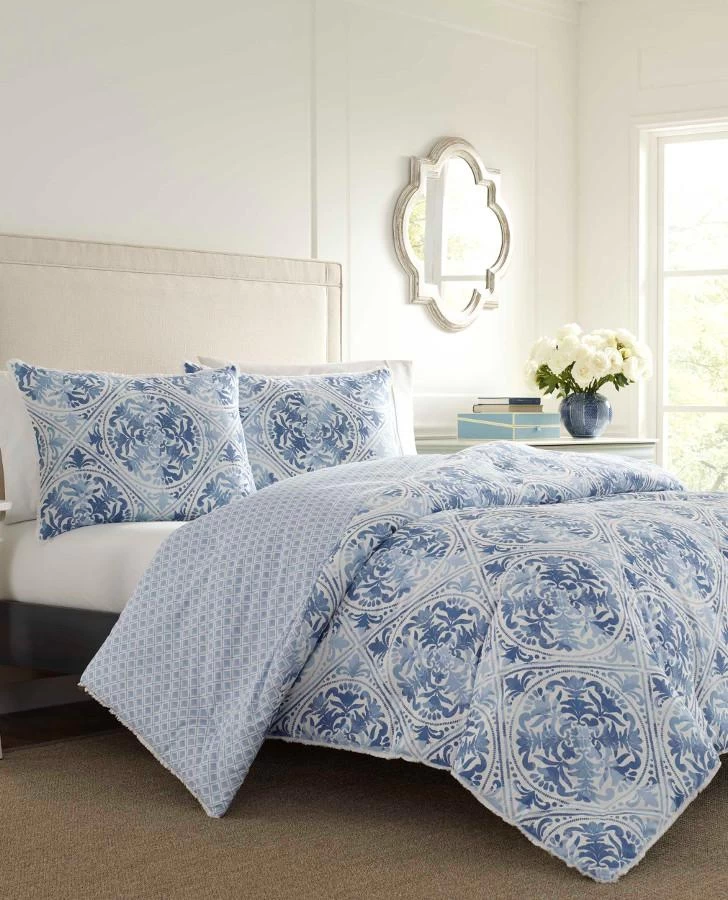 Mila Blue Comforter Set - Image 3