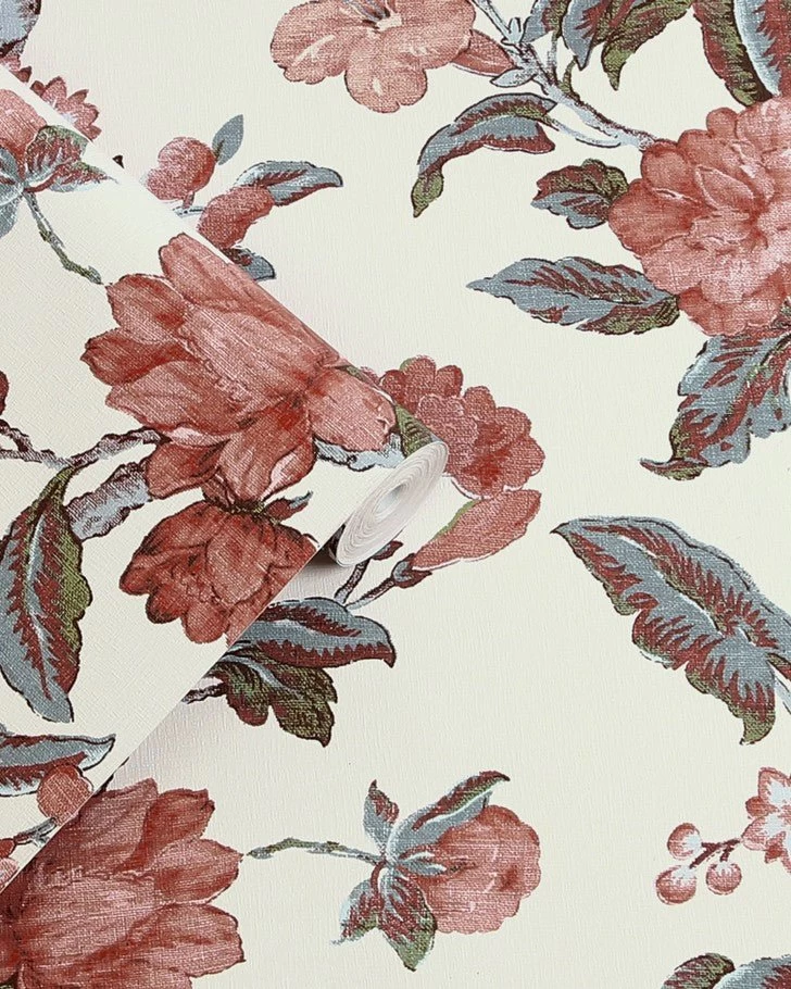 Minera Crimson Red Wallpaper - Image 4