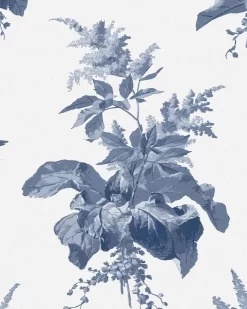 Narberth Midnight Seaspray Blue Wallpaper