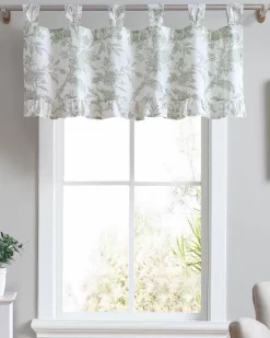 Natalie Green Tab Top Valance