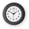 Charcoal Grey Small Kitchen Clock