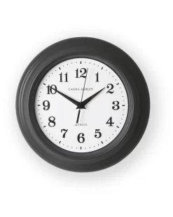 Charcoal Grey Small Kitchen Clock