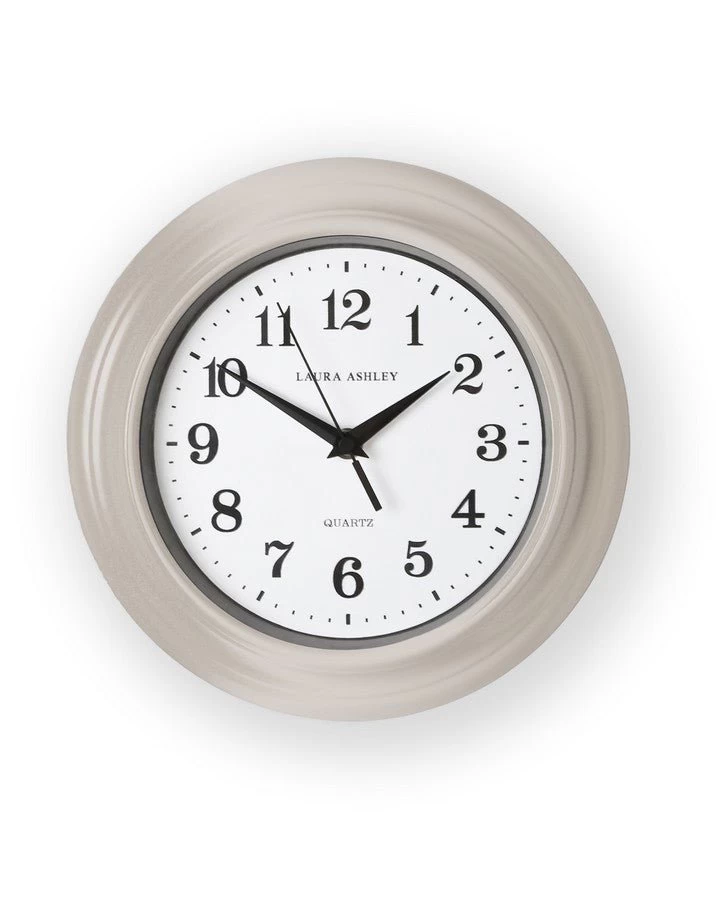 Dove Grey Small Kitchen Clock