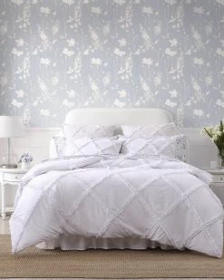 Norah White Microfiber Comforter Set
