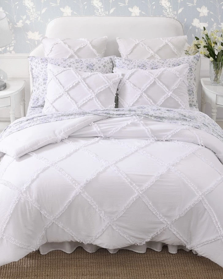 Norah White Microfiber Comforter Set - Image 2