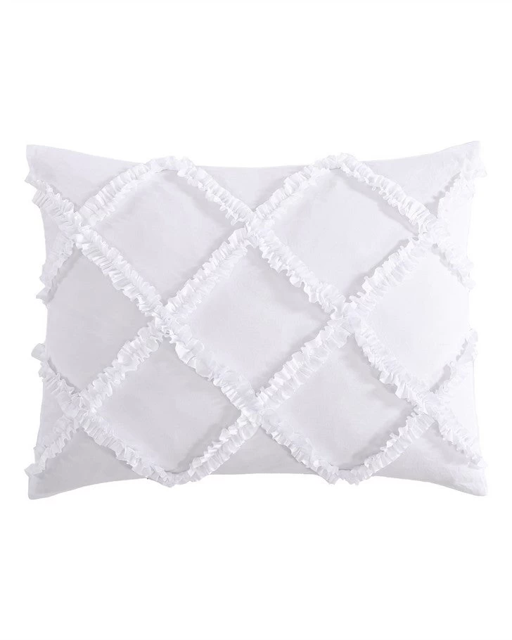 Norah White Microfiber Comforter Set - Image 10