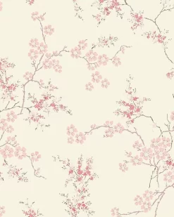 Oriental Blossom Blush WallpaperSample