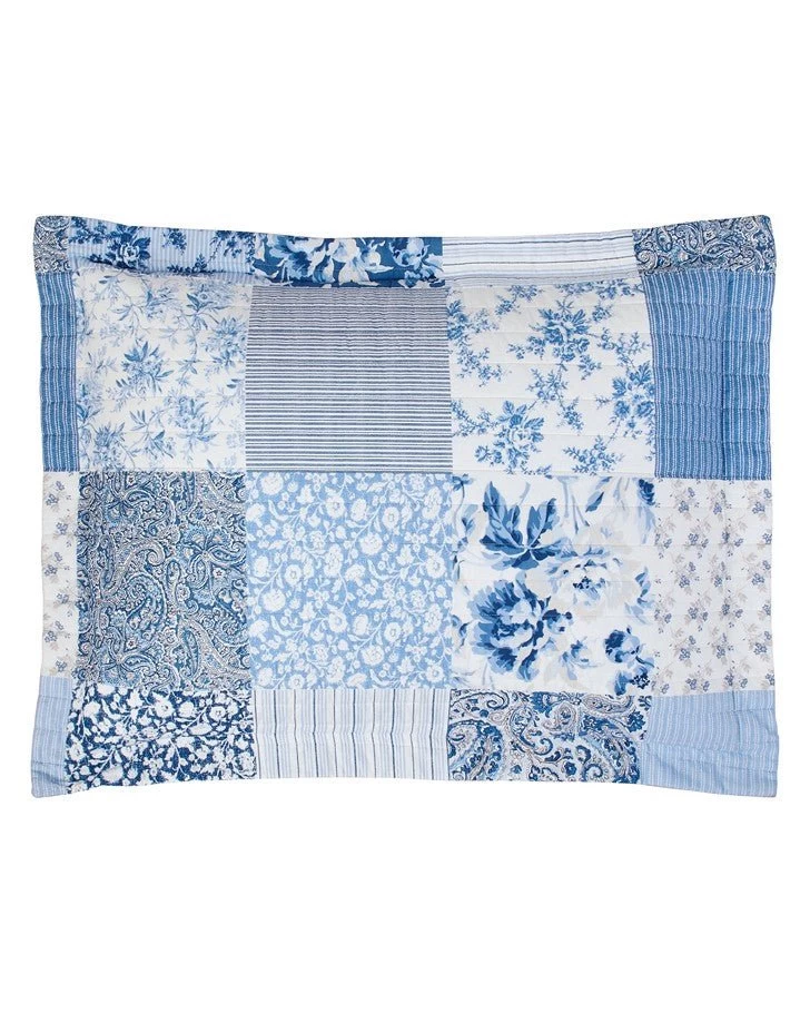 Paisley Patchwork Blue Quilt Set - Image 8