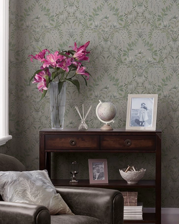 Parterre Sage Wallpaper - Image 2