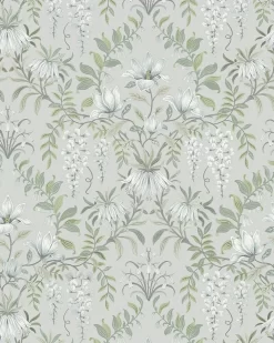 Parterre Sage Wallpaper Sample