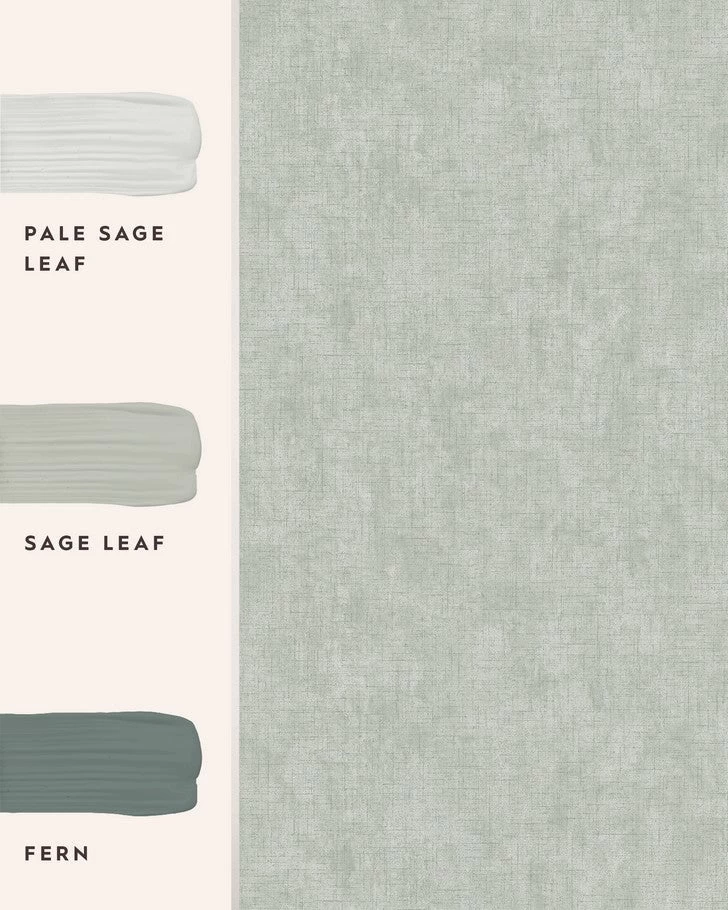 Plain Sage Leaf Wallpaper - Image 5