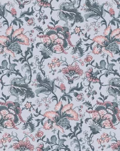 Portia Pale Slate Wallpaper Sample