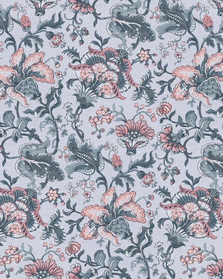 Portia Pale Slate Wallpaper Sample