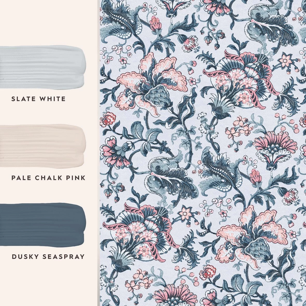 Portia Pale Slate Wallpaper Sample - Image 4