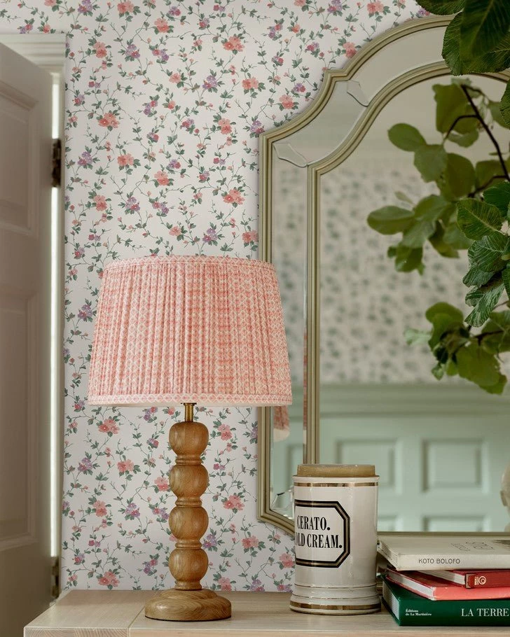Priory Coral Pink Wallpaper - Image 4
