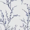 Pussy Willow Off White/Midnight Wallpaper Sample