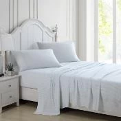 Ramona Blue And White Stripe Sheet Set - Image 11