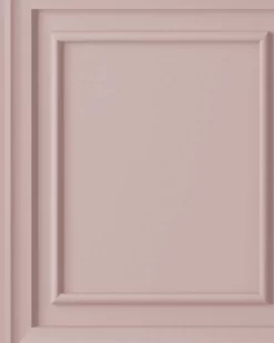 Redbrook Wood Panel Blush Wallpaper