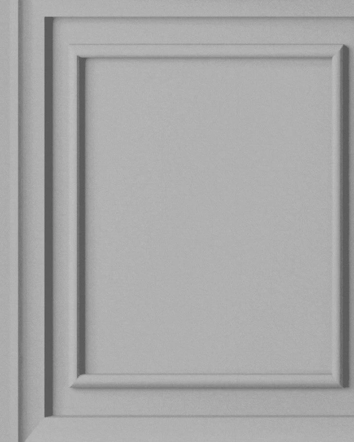 Redbrook Wood Panel Silver Wallpaper