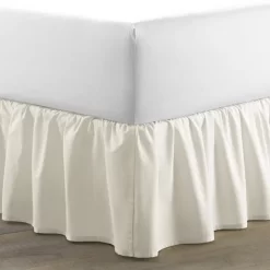 Ruffle Ivory Cotton Bedskirt