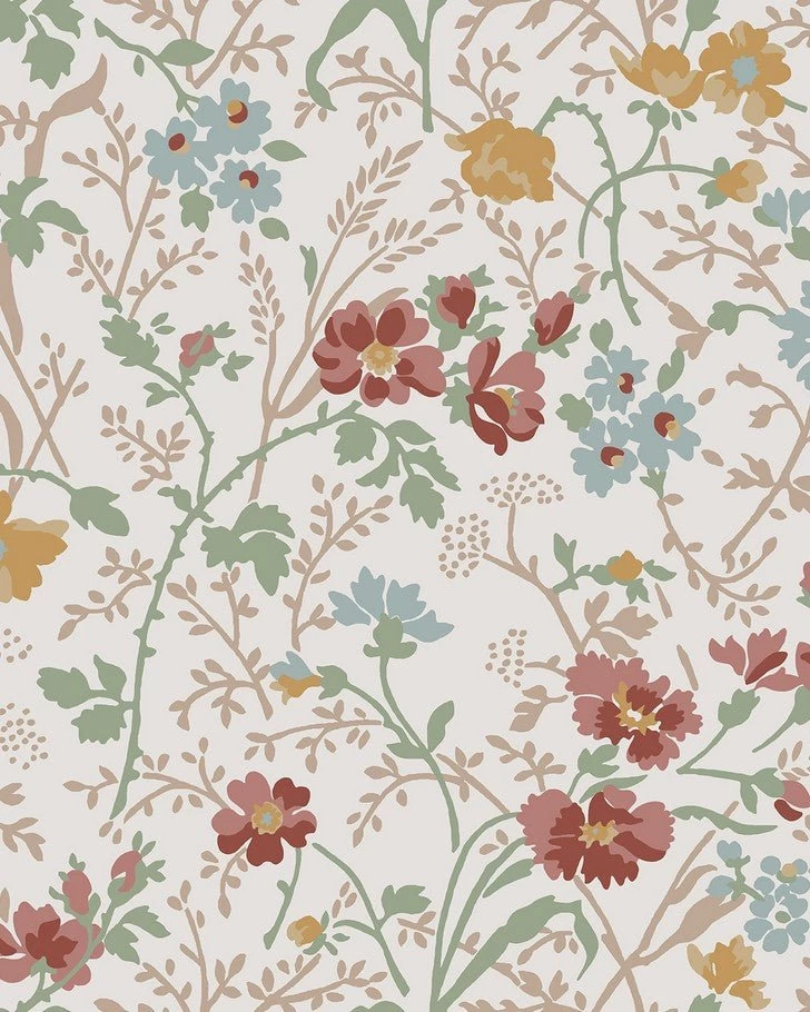 Shropshire Posy Antique Pink Wallpaper