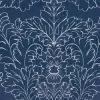 Silchester Midnight Seaspray Blue Wallpaper