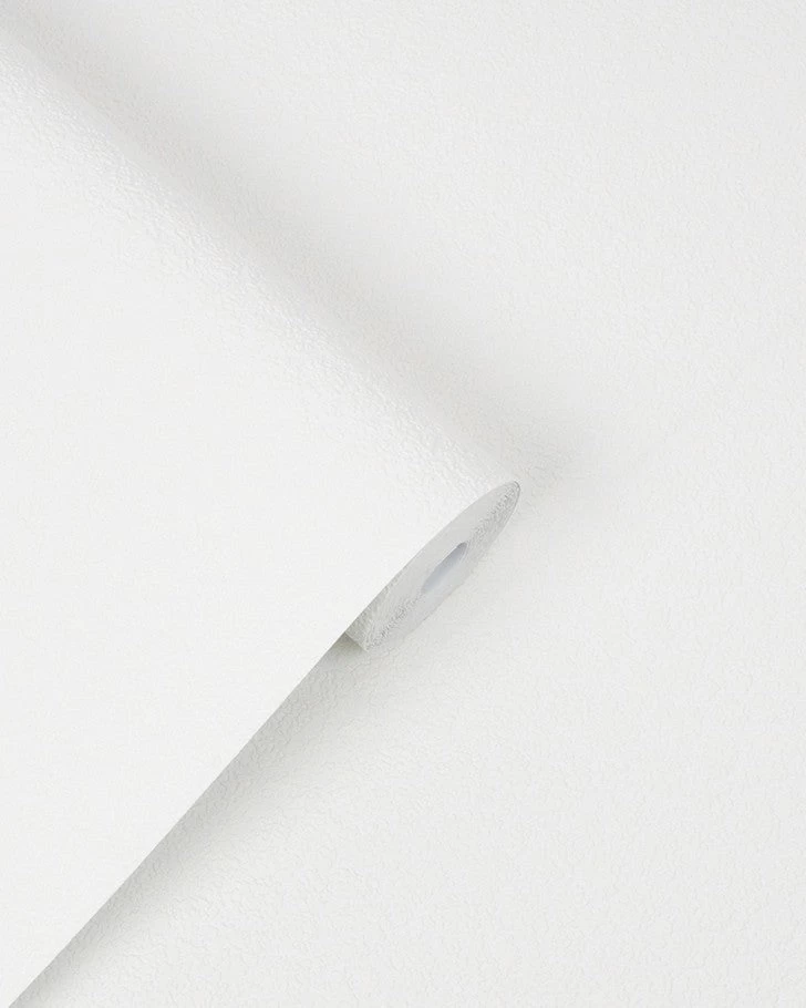 Stipple Paintable White Wallpaper Sample - Image 3