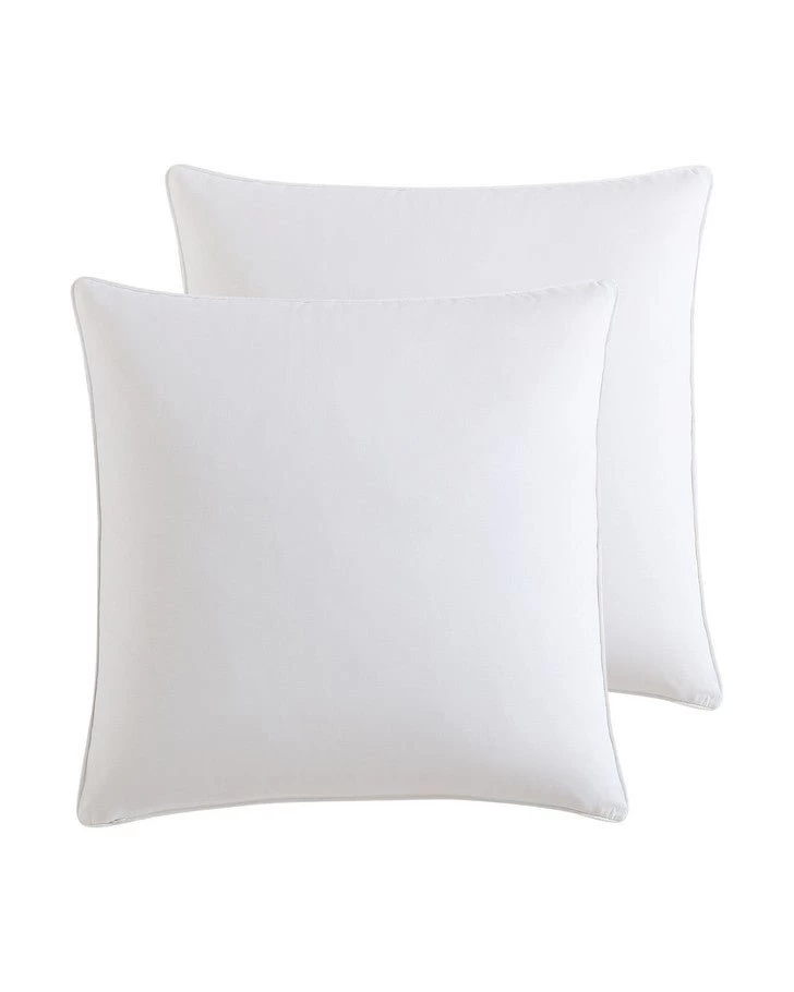 Stitched Vine Blue European Sham Pair - Image 2