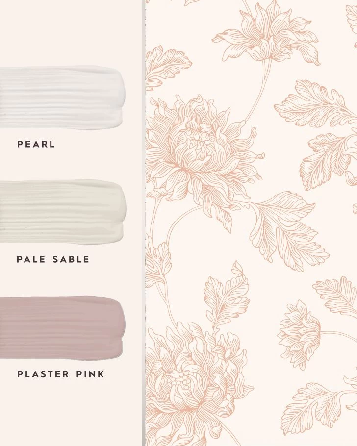 Stratton Plaster Pink Wallpaper - Image 3