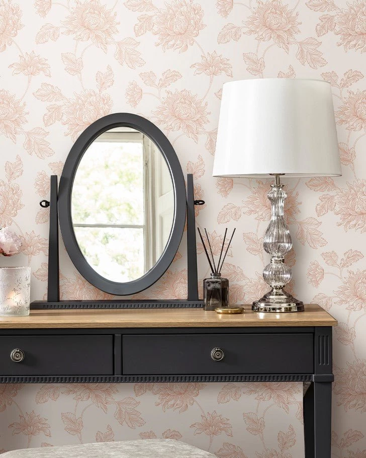 Stratton Plaster Pink Wallpaper - Image 4